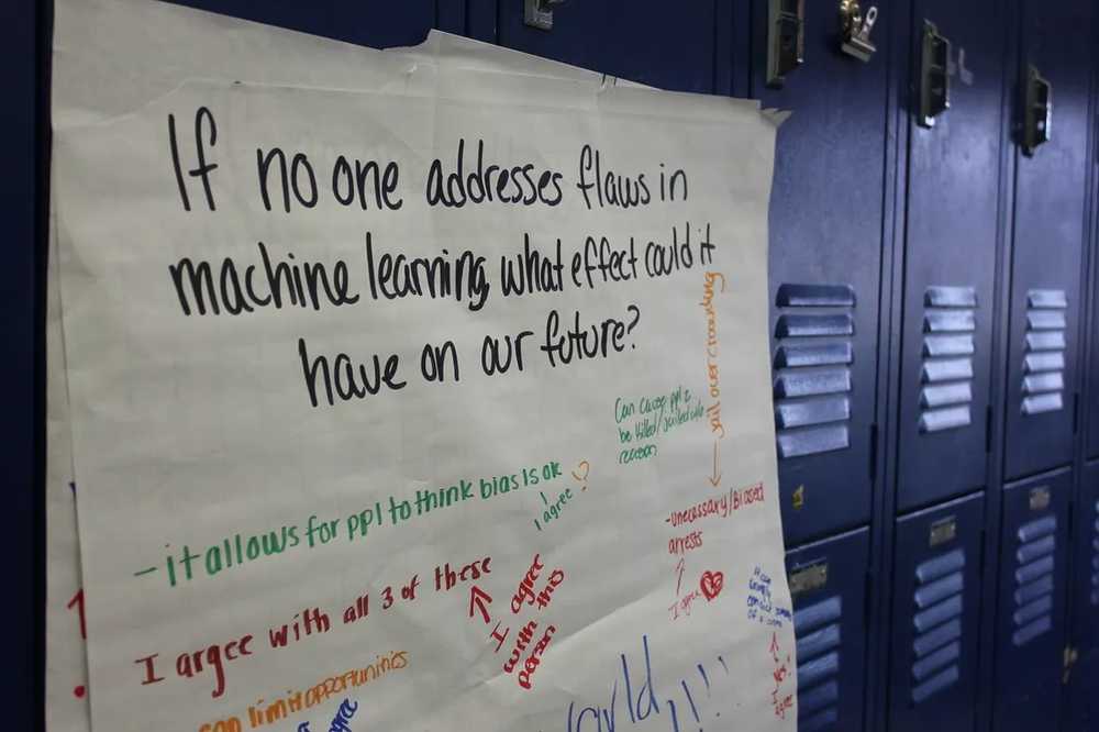 Image from an ml5.js workshop at The Young Women’s Leadership School of the Bronx